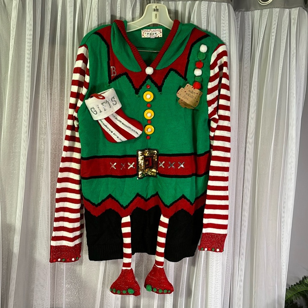 Very detailed Christmas sweater!